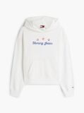 White Back Graphic Boxy Hoody  Women
