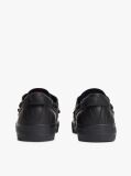 Black Archive Flag Stripe Leather Boat Shoes  Men
