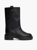 Black Leather Ankle Boots  Women