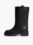 Black Leather Ankle Boots  Women