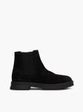 Black Suede Zip-Up Chelsea Boots  Men