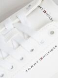 White Canvas Embossed Trainers  Men