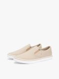 Beige Canvas Slip-On Trainers  Men