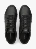 Μαύρο Δερμάτινα Sneakers Με Signature Λεπτομέρεια  Άνδρες