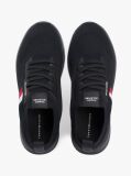 Black Hilfiger Monotype Lightweight Knit Trainers  Men