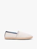 White Linen Chambray Espadrilles  Men