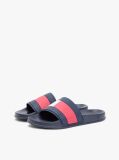 Μπλε Slides Με Branded Λουράκι  Άνδρες