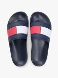 Μπλε Slides Με Branded Λουράκι  Άνδρες