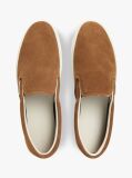 Brown Suede Slip-on Cupsole Trainers  Men