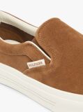 Brown Suede Slip-on Cupsole Trainers  Men
