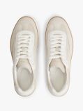 Beige Luxe Suede Trainers  Men