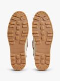White Leather Braided Boat Shoes  Men