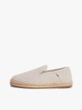 Beige Knit Flexible Espadrilles  Men