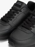 Black Logo Lightweight Trainers With Leather  Men