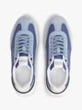 Blue Retro Mixed Texture Chunky Cleat Trainers  Men