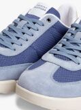 Blue Retro Mixed Texture Chunky Cleat Trainers  Men