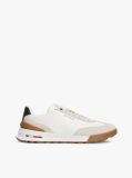 Beige Retro Mixed Texture Chunky Cleat Trainers  Men