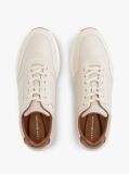 Beige Suede Mixed Texture Trainers  Men