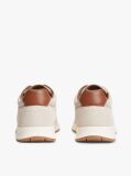 Beige Suede Mixed Texture Trainers  Men