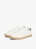 Άσπρο Δερμάτινα Sneakers Με Cutout Σχέδιο  Άνδρες