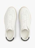 Άσπρο Δερμάτινα Sneakers Με Cutout Σχέδιο  Άνδρες