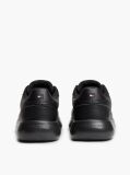 Black Chunky Leather Sneakers  Men