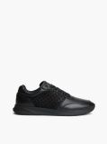 Black TH Monogram Leather Runner Sneakers  Men