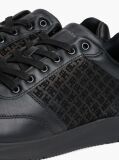 Black TH Monogram Leather Runner Sneakers  Men