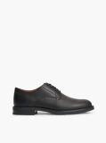 Black Pebble Grain Leather Derby Shoes  Men