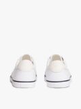 Άσπρο Δερμάτινα Δετά Sneakers Με Μονόγραμμα  Γυναίκες