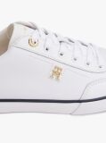 Άσπρο Δερμάτινα Δετά Sneakers Με Μονόγραμμα  Γυναίκες