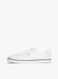 Άσπρο Δερμάτινα Δετά Sneakers Με Μονόγραμμα  Γυναίκες