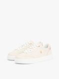 Beige Leather TH Monogram Cupsole Trainers  Women