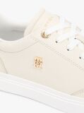 Beige Leather TH Monogram Cupsole Trainers  Women