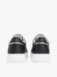 Μαύρο Δερμάτινα Sneakers Με Μονόγραμμα TH  Γυναίκες