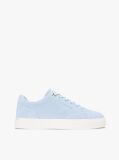 Blue Suede Metallic Logo Cupsole Trainers  Women