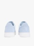 Blue Suede Metallic Logo Cupsole Trainers  Women