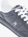 Μαύρο Δερμάτινα Sneakers Με Μονόγραμμα TH  Γυναίκες