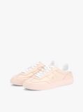 Pink TH Monogram Metallic Trainers With Leather  Women