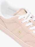 Pink TH Monogram Metallic Trainers With Leather  Women