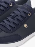 Blue Leather TH Monogram Vulcanised Trainers  Women