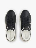 Black Metallic TH Monogram Leather Platform Trainers  Women