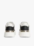 Black Metallic TH Monogram Leather Platform Trainers  Women