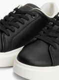 Black Metallic TH Monogram Leather Platform Trainers  Women