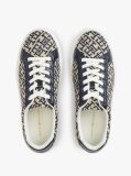 Blue TH Monogram Platform Textile Trainers  Women