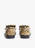 Multi Leather Snake Print Tassel Loafers  Women