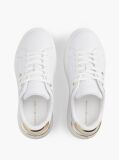 Άσπρο TH Monogram Δερμάτινα Sneakers Με Πλατφόρμα  Γυναίκες