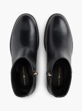 Black TH Monogram Embossed Leather Ankle Boots  Women