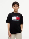 Μαύρο T-Shirt Με Heritage Σημαιάκι  Αγόρια