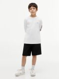 White Logo Long Sleeve T-Shirt  Boys